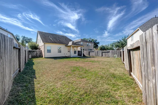 a house view with a outdoor space