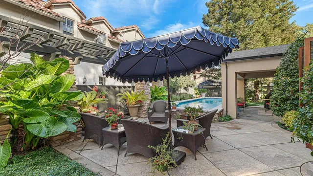 a view of a golf course with a lake