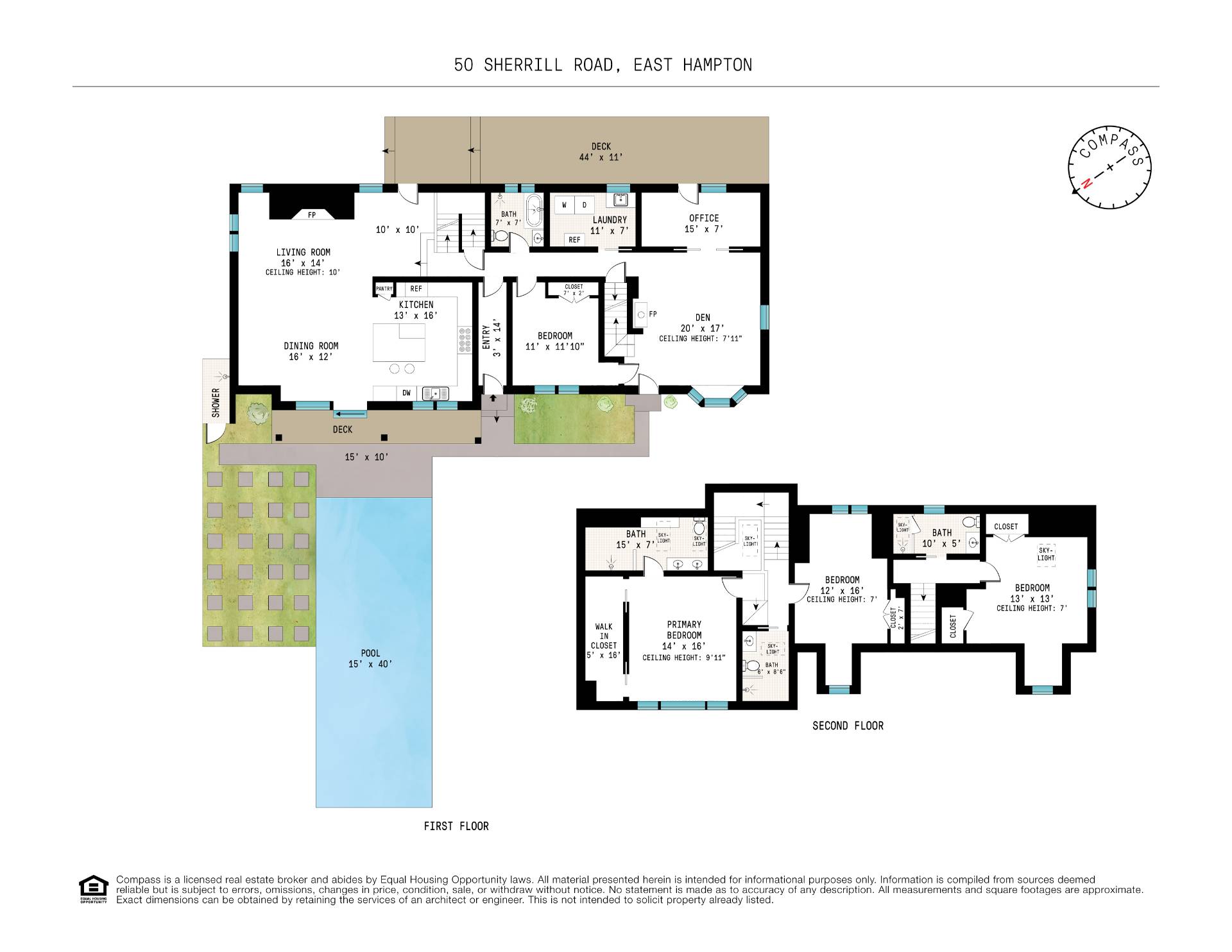 50 Sherrill Road East Hampton, NY 11937 - Photo 15 of 20 a picture of a floor plan