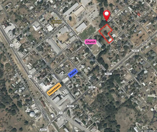 an aerial view of a car parking