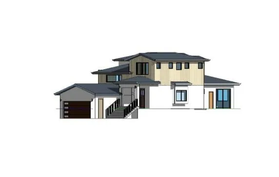 a house view with a outdoor space