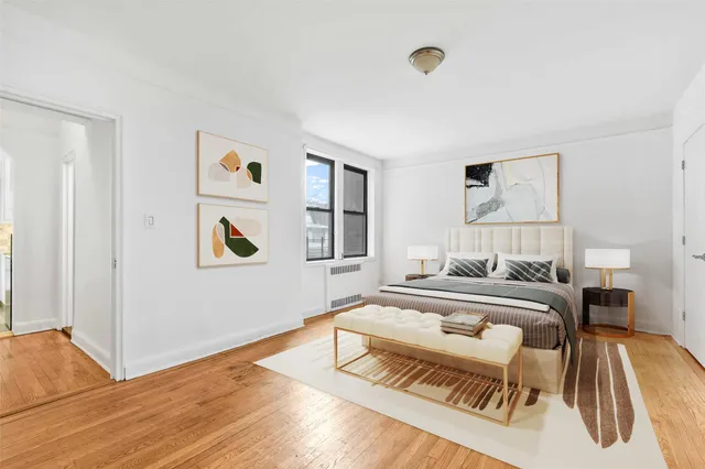 a bed room with a bed and a couch