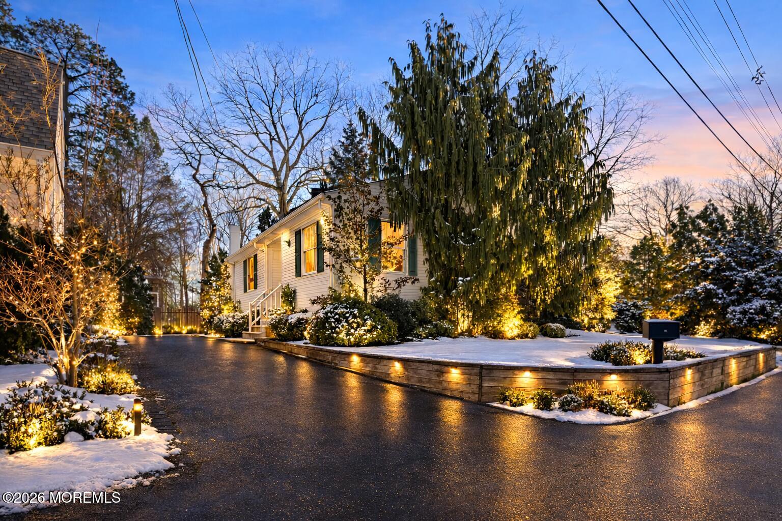 a view of swimming pool with seating space