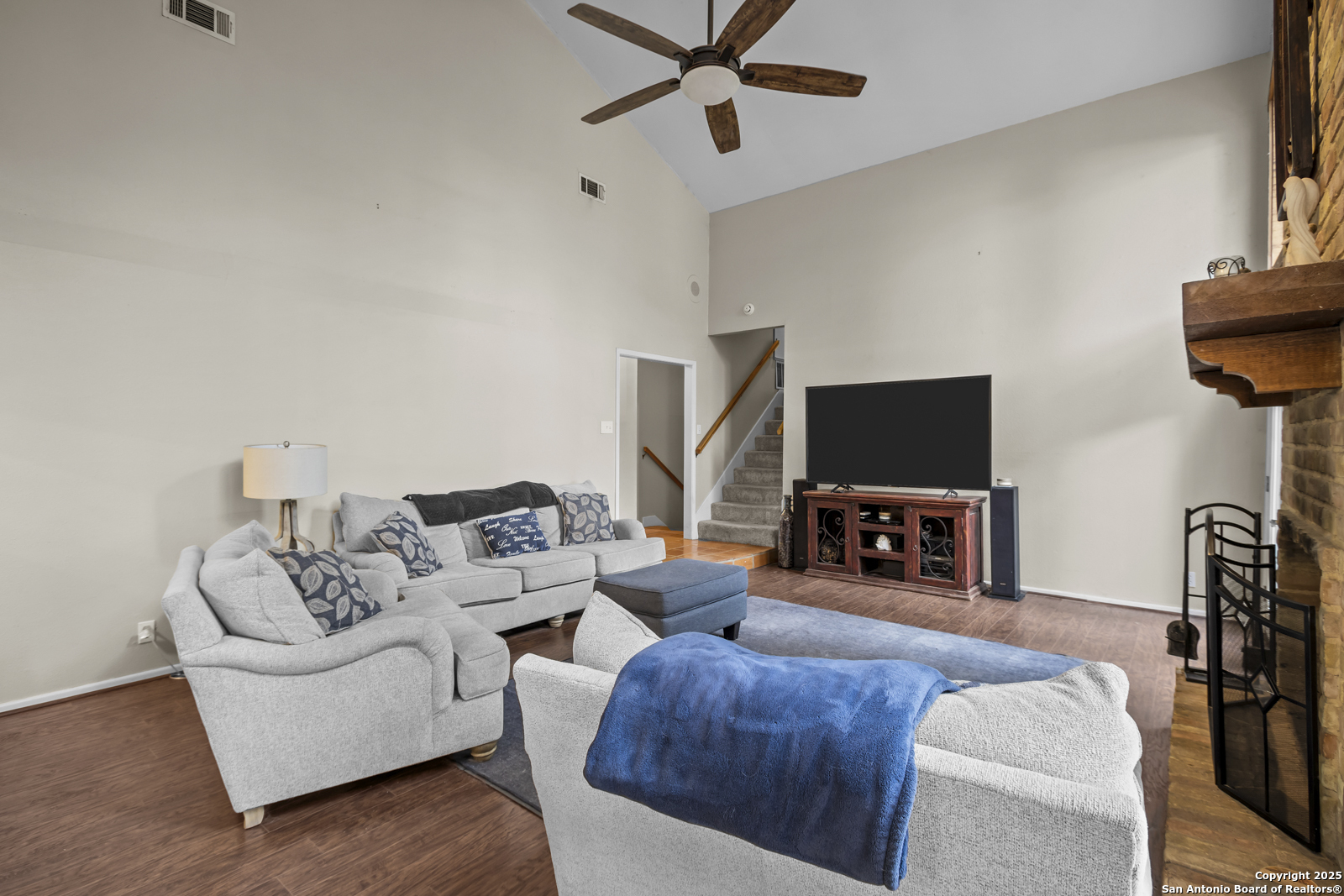 12907 Kings Forest Street San Antonio, TX 78230 - Photo 8 of 44 a living room with furniture and a flat screen tv