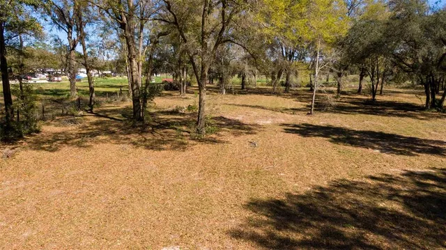 a view of road with trees
