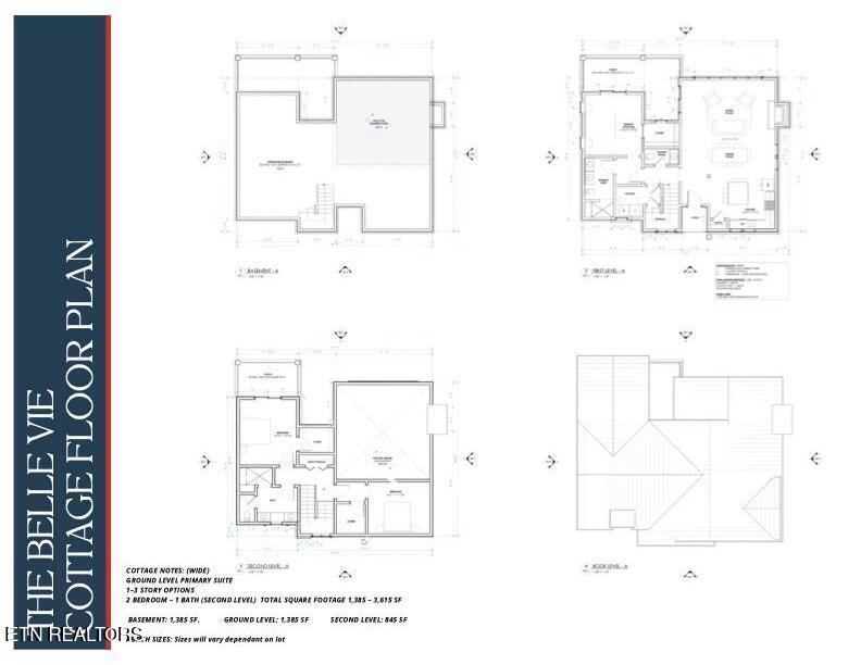 Lot 103 Sommet Ridge Tazewell, TN 37879 - Photo 18 of 19 Belle Vie Floor Plan