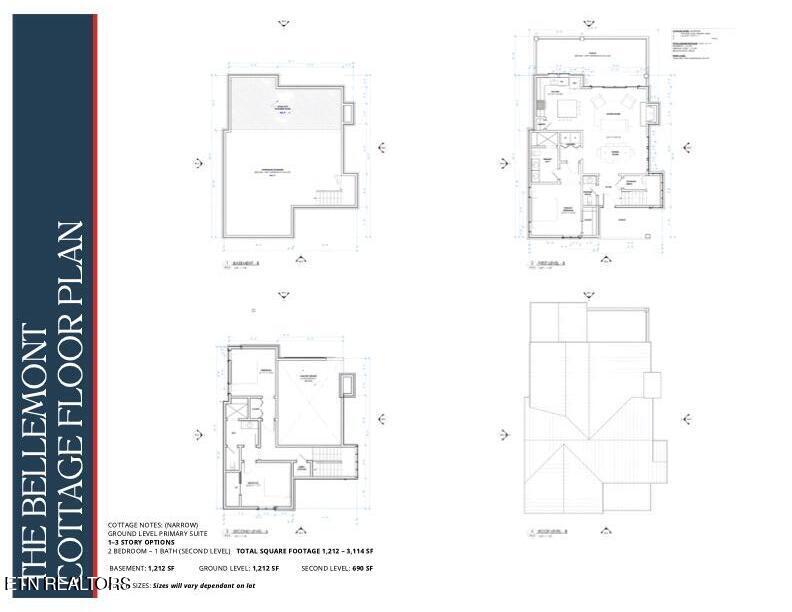 Lot 103 Sommet Ridge Tazewell, TN 37879 - Photo 19 of 19 Bellemont Floor Plan