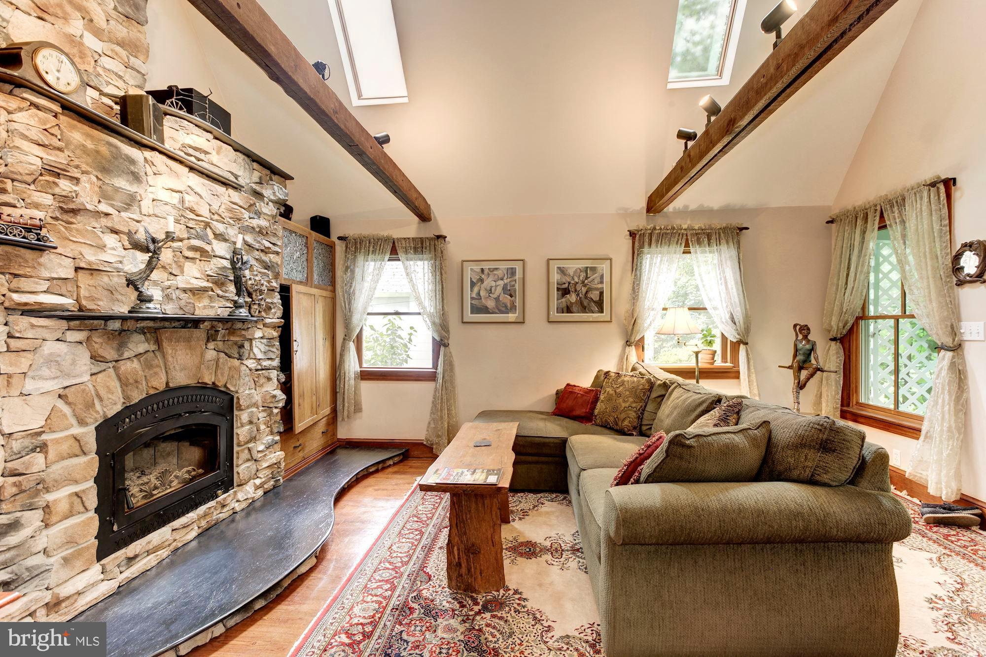 409 5th Avenue Washington Grove, MD 20880 - Photo 8 of 49 skylights and a handsome stone fireplace