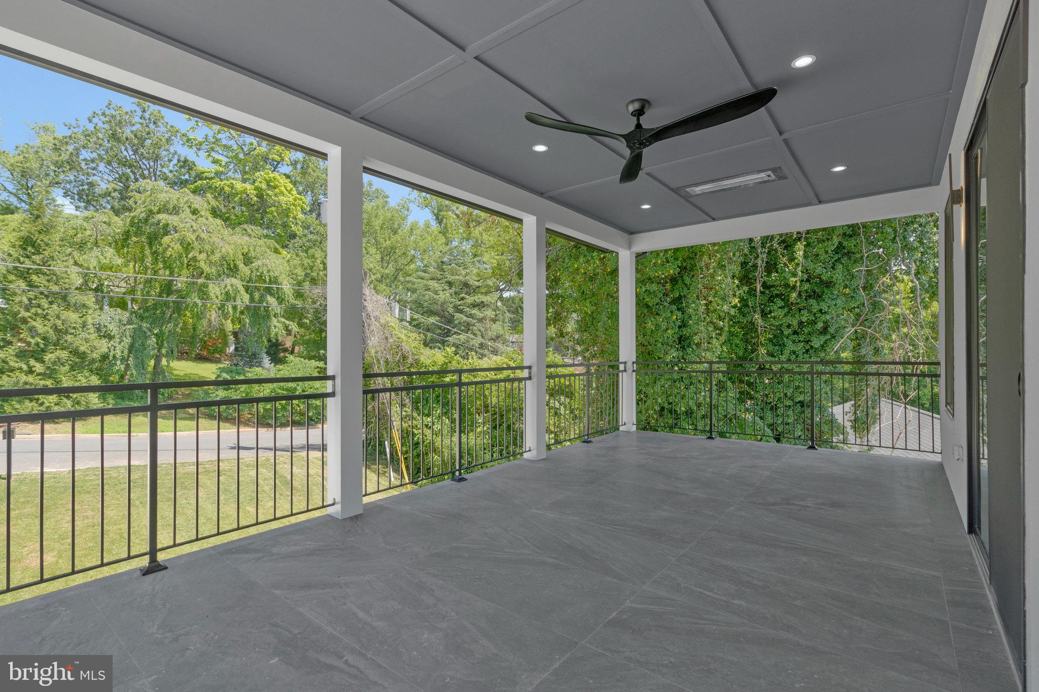 1434 Waggaman Circle McLean, VA 22101 - Photo 64 of 113 Balcony with infra-ray ceiling heater & fan