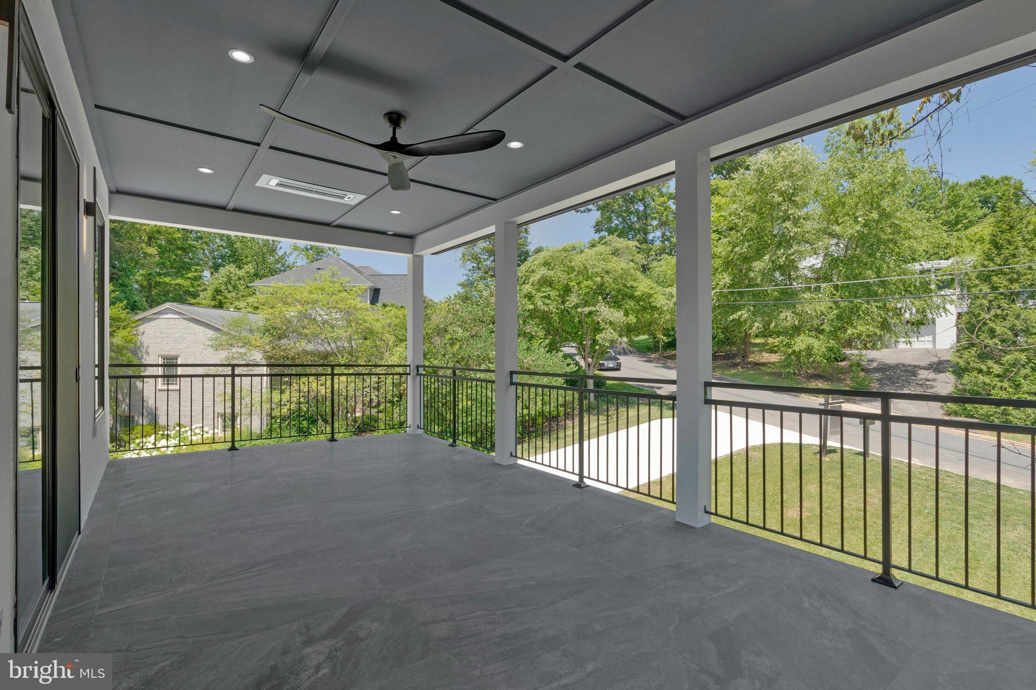 1434 Waggaman Circle McLean, VA 22101 - Photo 65 of 113 Balcony with infra-ray ceiling heater & fan