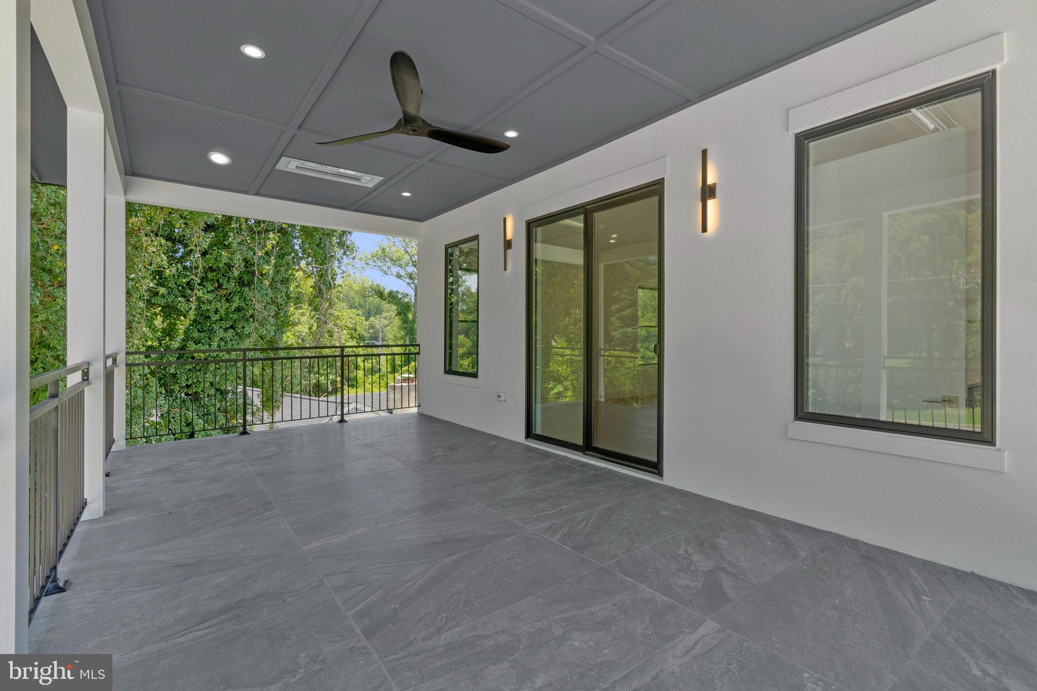 1434 Waggaman Circle McLean, VA 22101 - Photo 66 of 113 Balcony with infra-ray ceiling heater & fan
