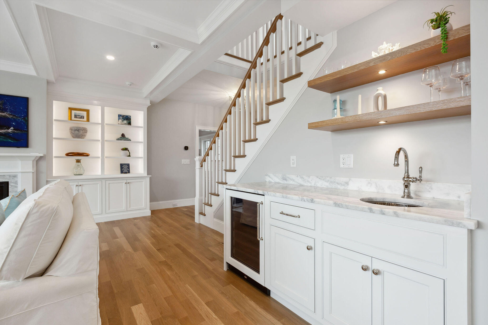 44 Tonset Road Orleans, MA 02653 - Photo 20 of 79 a kitchen with cabinets and wooden floor