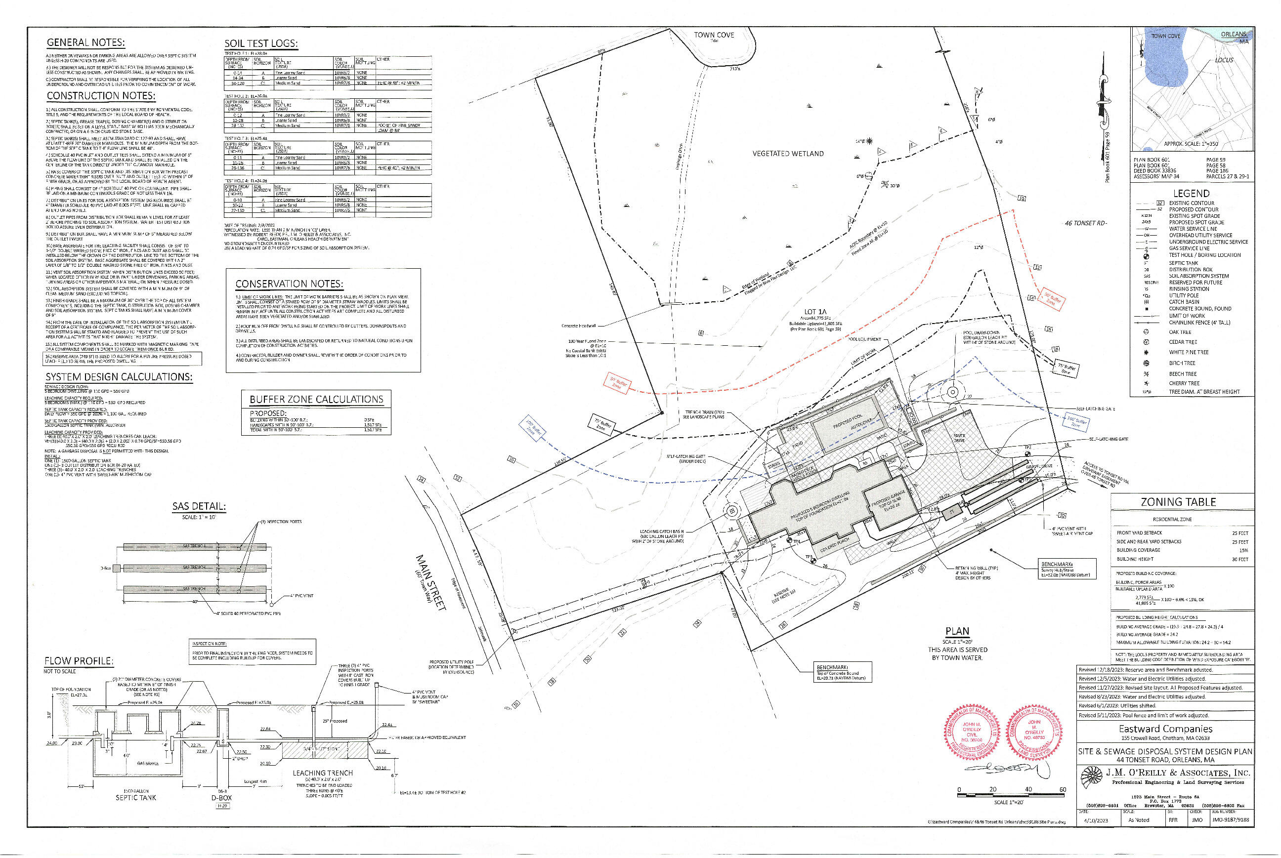 44 Tonset Road Orleans, MA 02653 - Photo 79 of 79 Stamped Site SDS Plan