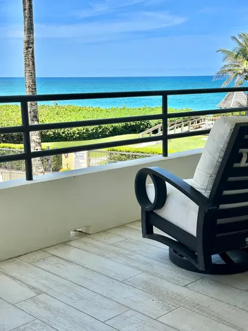 a view of a terrace with seating space