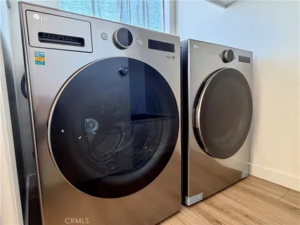 a view of washer and dryer