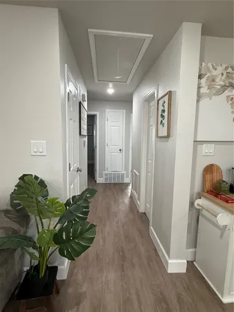 a hallway with natural light