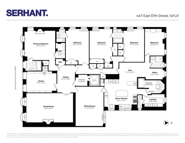 $3,995,000 | 447 East 57th Street, Unit 14 | Sutton Place