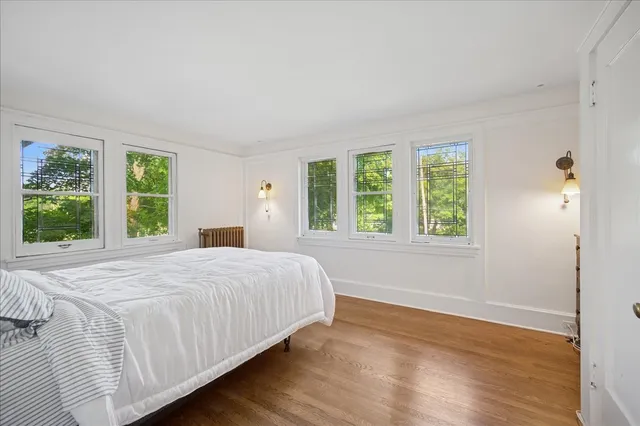 a view of a hallway view with staircase