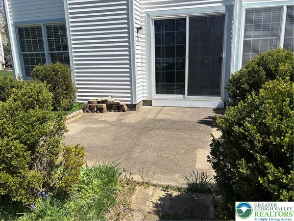 a view of a black gate