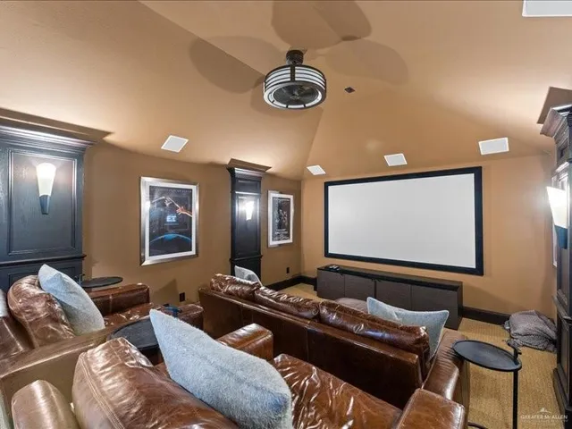 a room with furniture and a chandelier