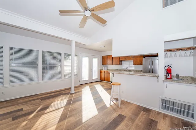 a very nice looking room with a large window