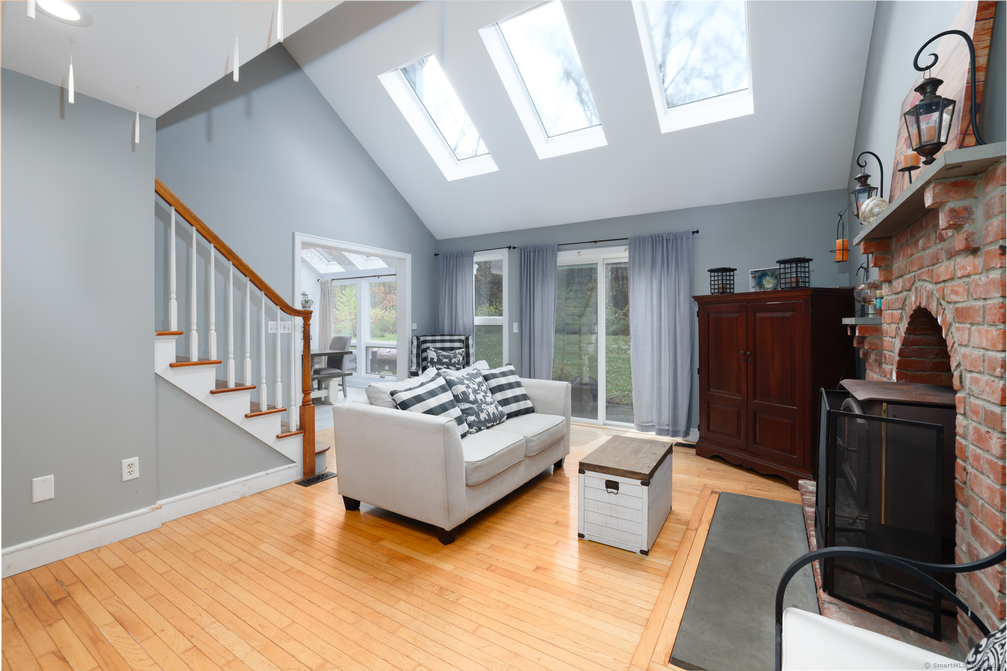 266 Old Forge Road Riverton, CT 06065 - Photo 8 of 40 a living room with furniture and a flat screen tv