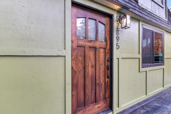 a view of front door