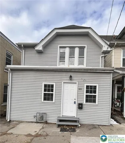 a front view of a house