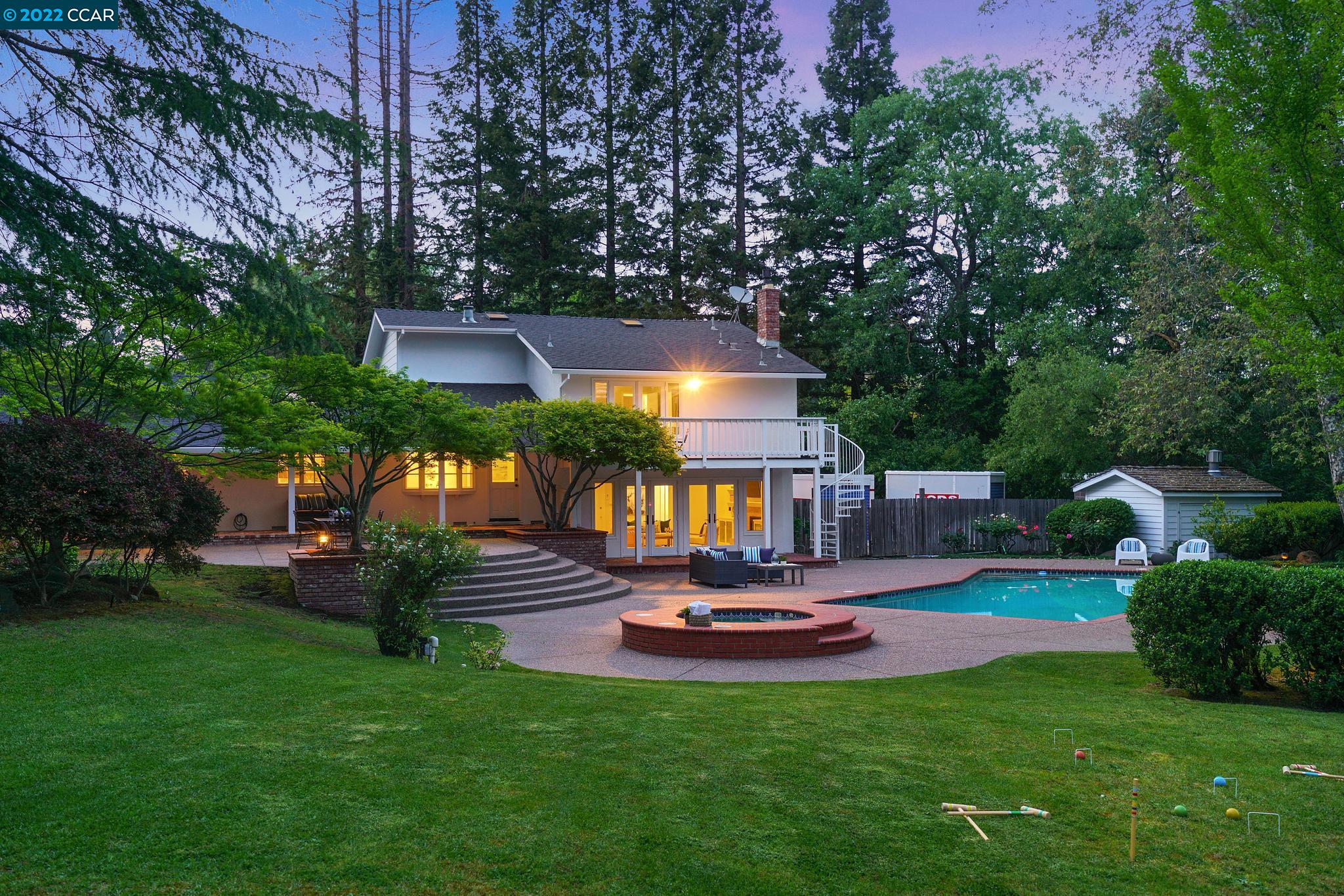 178 Corliss Drive Moraga, CA 94556 - Photo 1 of 1 a view of swimming pool with sitting area and garden