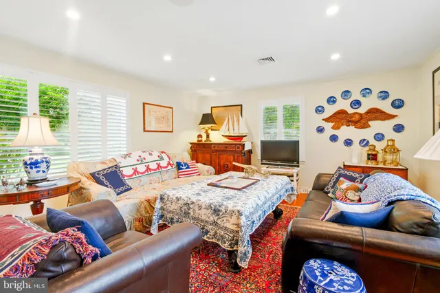 a bedroom with a bed and furniture