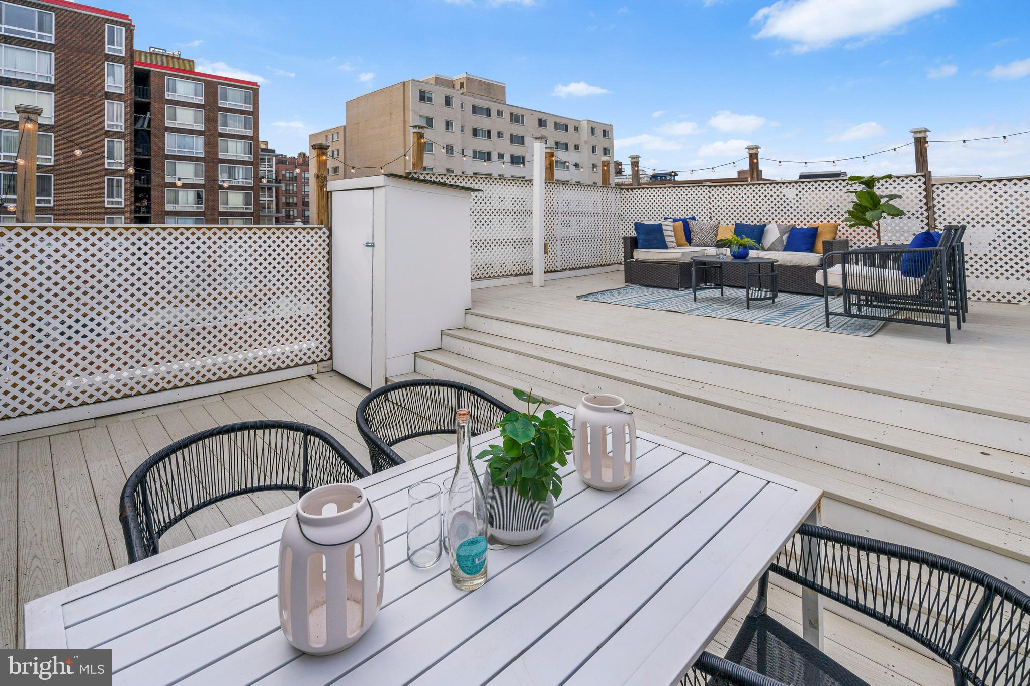1111 M Street Northwest, Unit 7 Washington, DC 20005 - Photo 28 of 38 Private Rooftop Deck