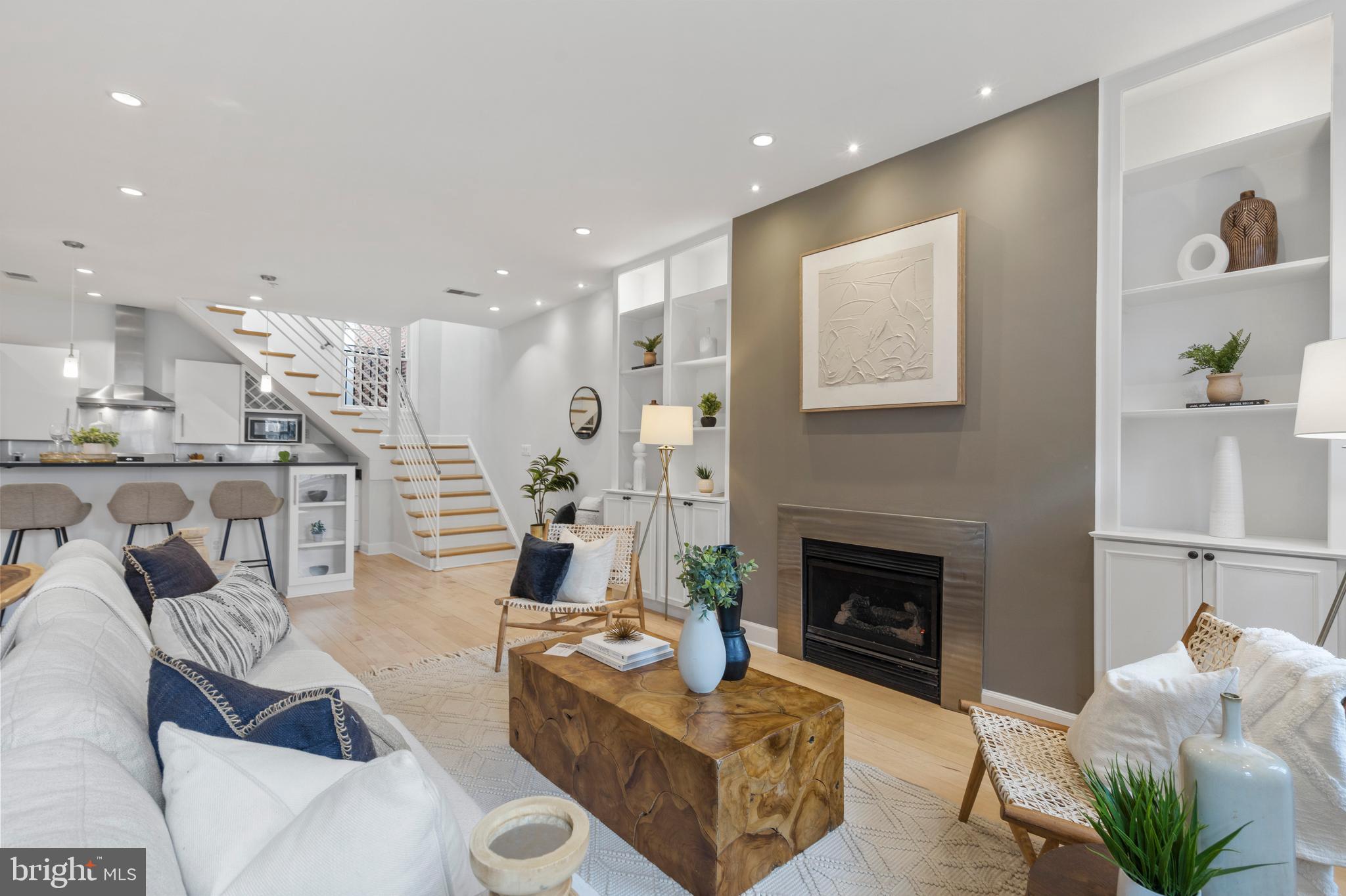 1111 M Street Northwest, Unit 7 Washington, DC 20005 - Photo 4 of 38 Fireplace and Built-Ins