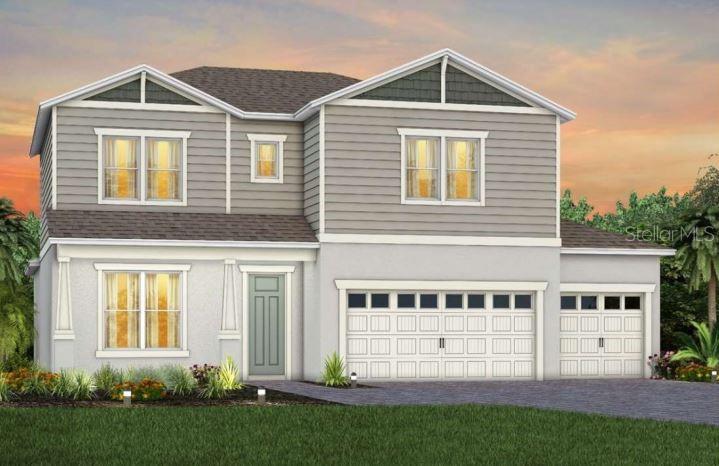 Craftsman Exterior Design. Artistic rendering for this new construction home. Pictures are for illustrative purposes only. Elevations, colors and options may vary. 