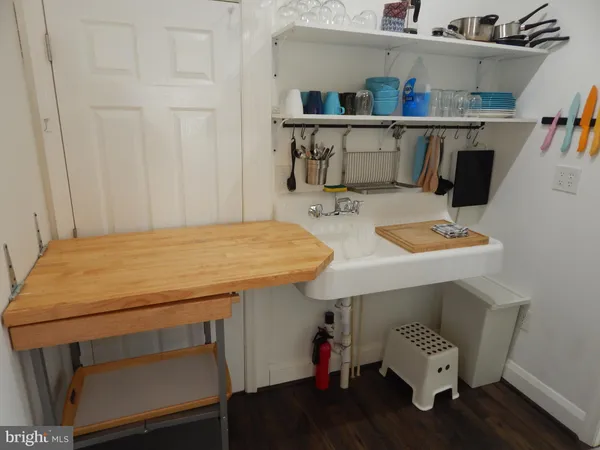 a room with storage and utility