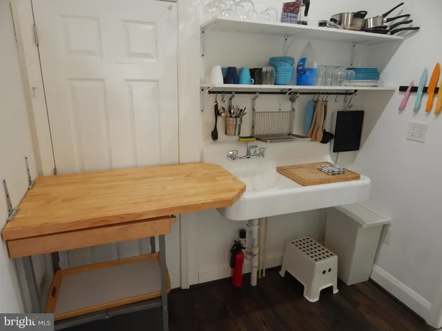 a room with storage and utility