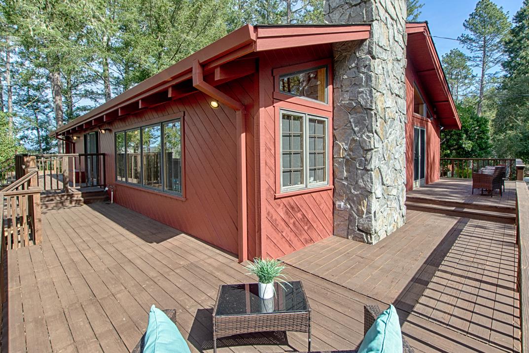 79 Pine Avenue Mount Hermon, CA 95041 - Photo 21 of 32 a front view of a house with a yard