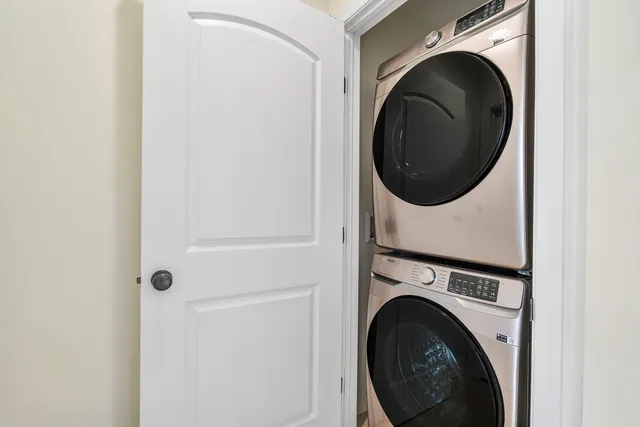 a view of buildings from the balcony