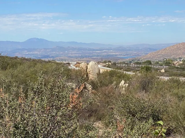 a view of lake and mountain