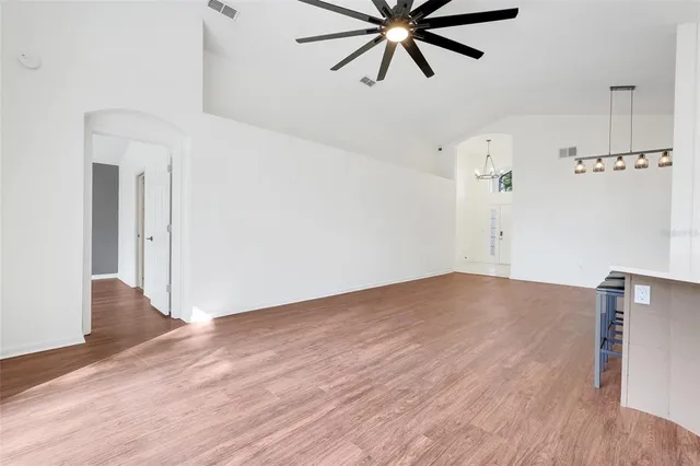 a view of an empty room