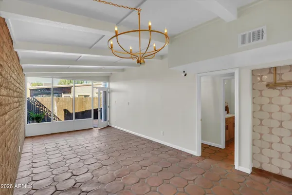 a view of an empty room