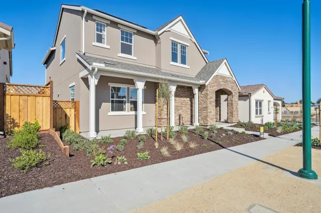 a front view of a house