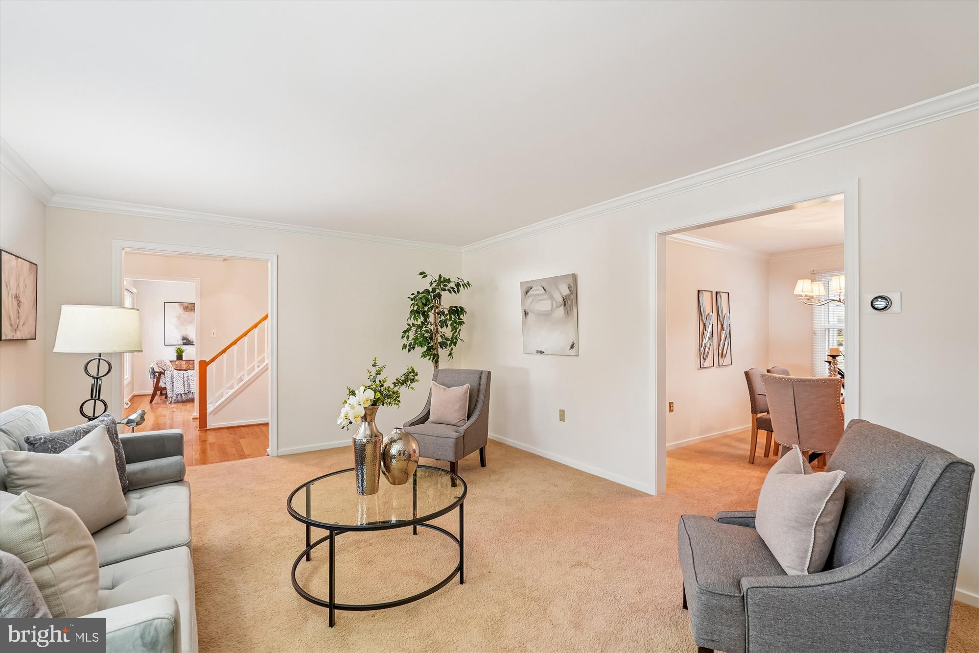11410 Running Cedar Road Reston, VA 20191 - Photo 7 of 56 a living room with furniture and a wooden floor