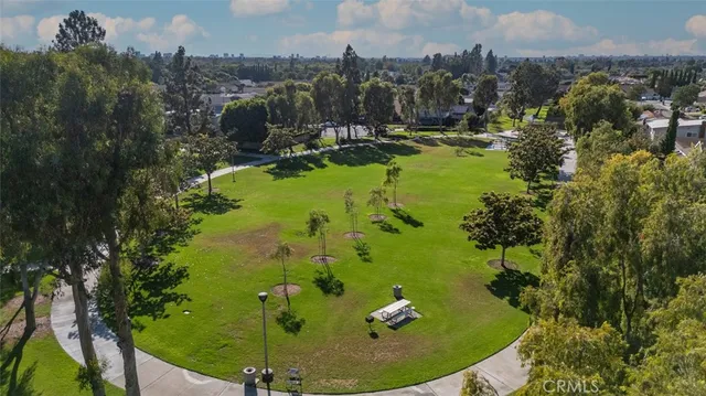 an aerial view of multiple house