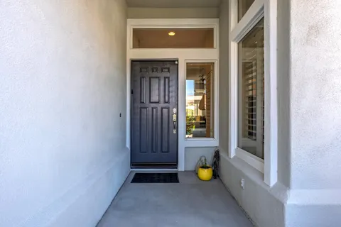 a view of outdoor space with front door