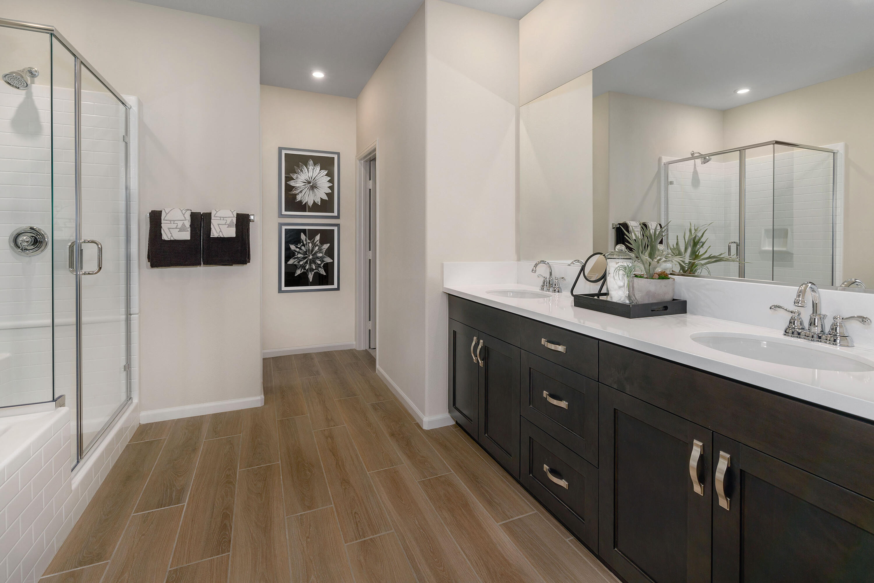 79687 Bolton Drive Indio, CA 92203 - Photo 10 of 13 a bathroom with a double vanity sink and mirror