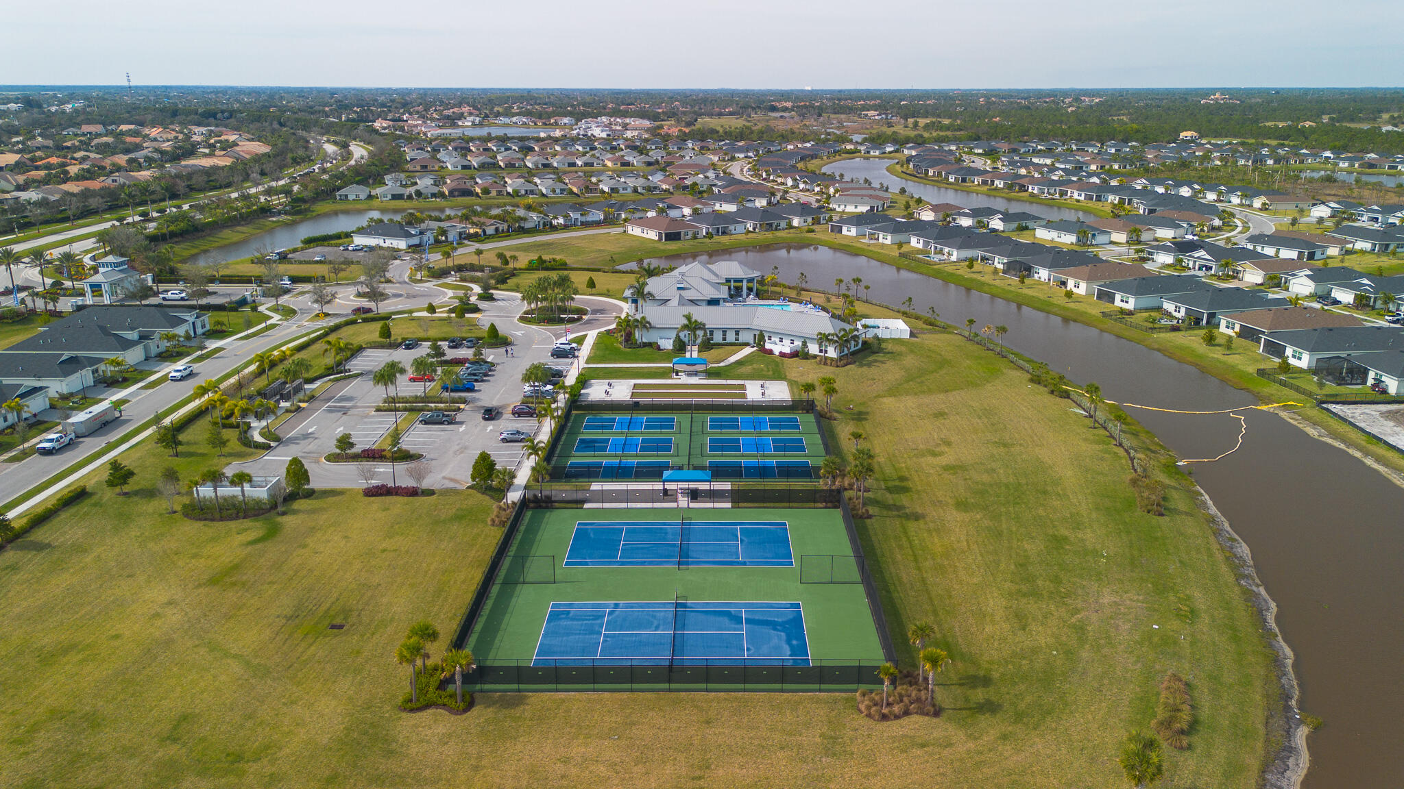 13885 Southeast Riversway St Port Port St. Lucie, FL 34984 - Photo 35 of 35 an aerial view of residential houses with outdoor space