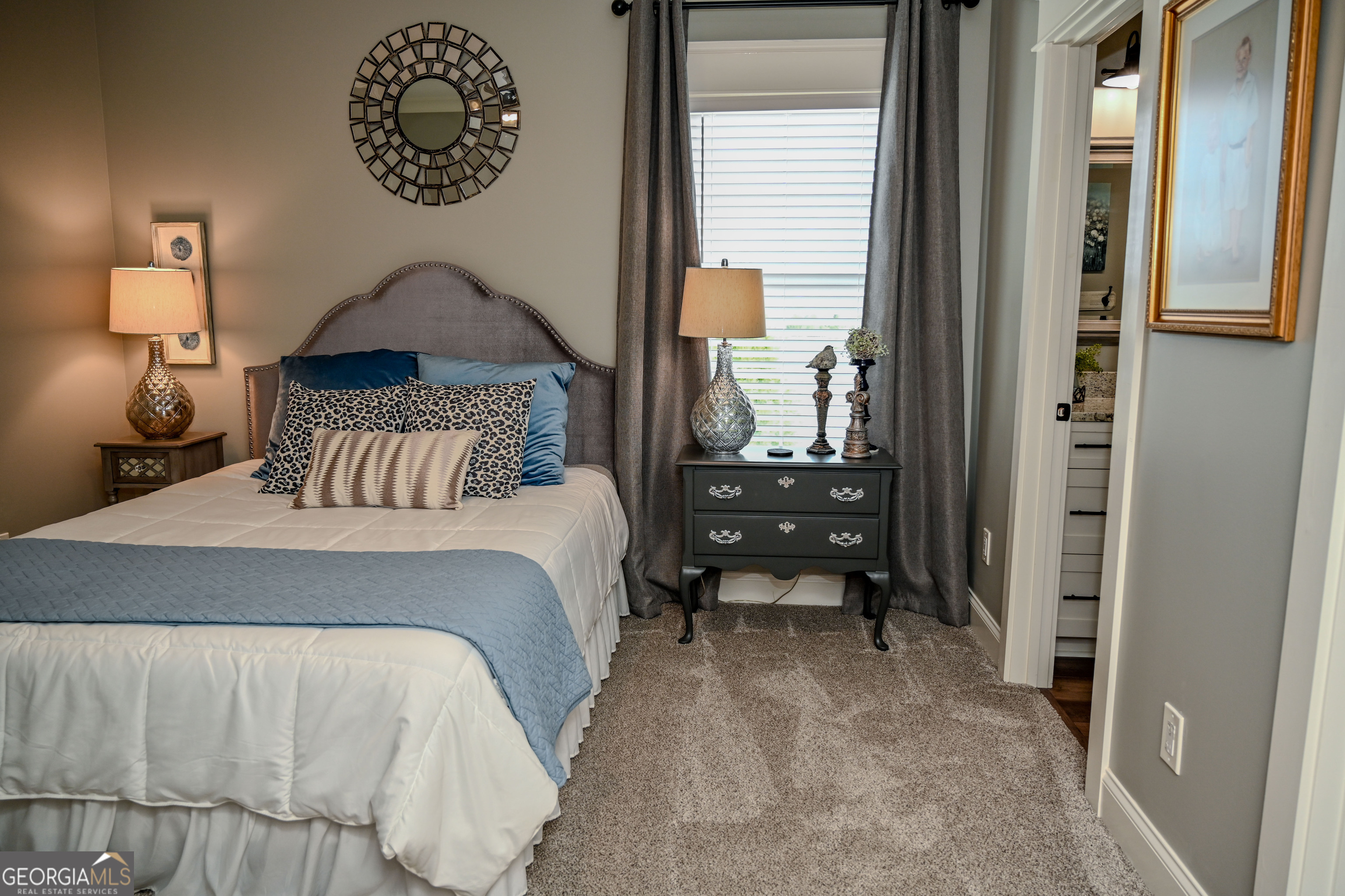 399 Overlook Trail Williamson, GA 30292 - Photo 33 of 52 a bedroom with a bed and a window