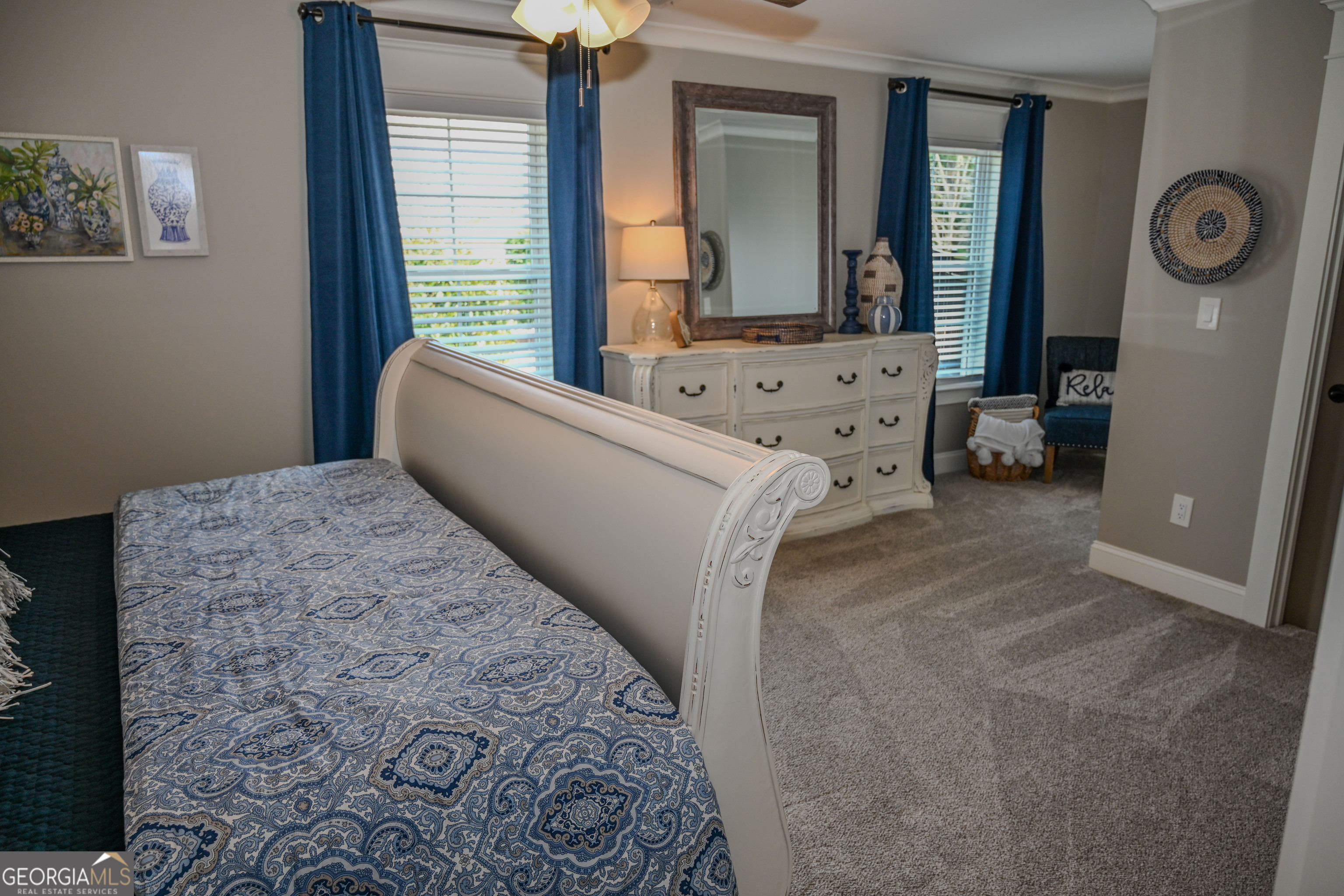 399 Overlook Trail Williamson, GA 30292 - Photo 40 of 52 a living room with furniture and a large window