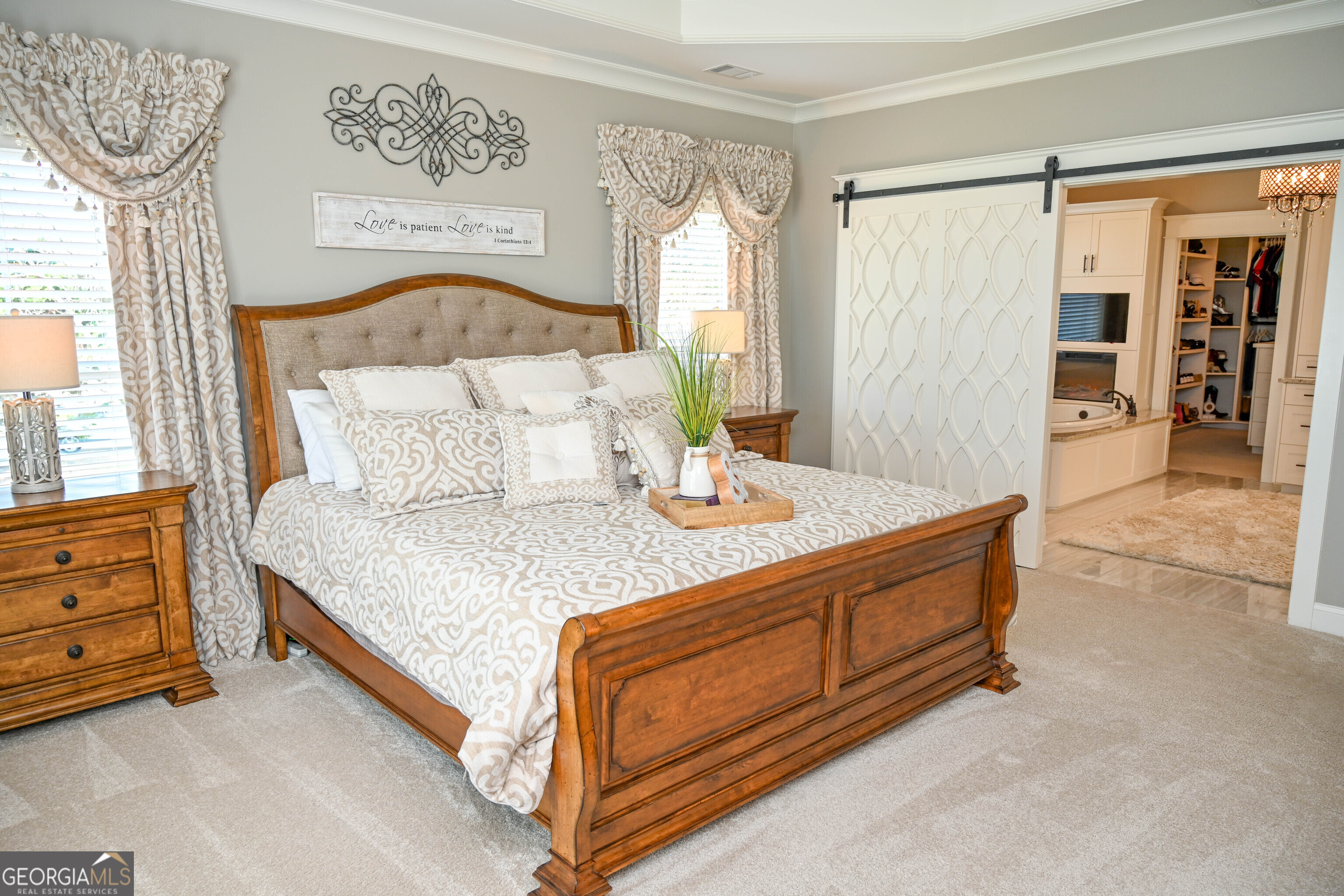 399 Overlook Trail Williamson, GA 30292 - Photo 8 of 52 a bedroom with a bed and window