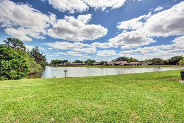 a view of a lake and a houses